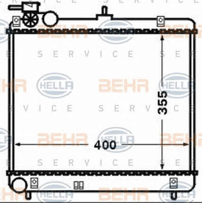 Behr-Hella 8MK 376 768-491 Radiator, engine cooling 8MK376768491