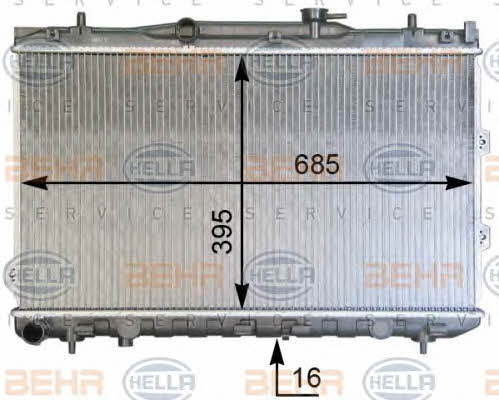 Behr-Hella 8MK 376 769-351 Radiator, engine cooling 8MK376769351