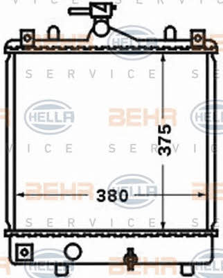 Behr-Hella 8MK 376 771-161 Radiator, engine cooling 8MK376771161