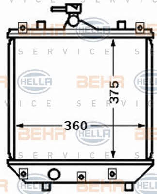 Behr-Hella 8MK 376 772-781 Radiator, engine cooling 8MK376772781