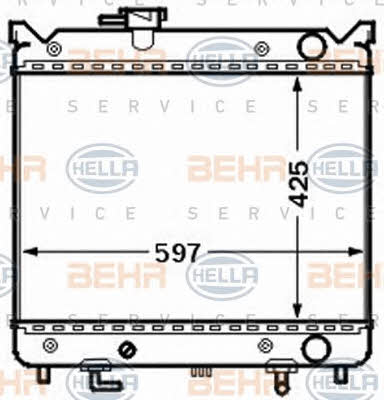 Behr-Hella 8MK 376 773-001 Radiator, engine cooling 8MK376773001