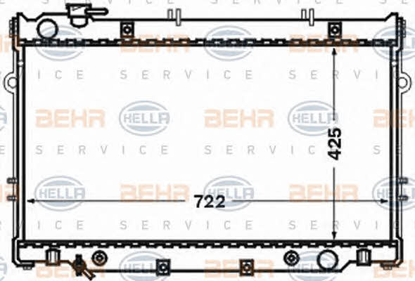 Behr-Hella 8MK 376 773-201 Radiator, engine cooling 8MK376773201