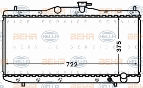 Behr-Hella 8MK 376 773-261 Radiator, engine cooling 8MK376773261