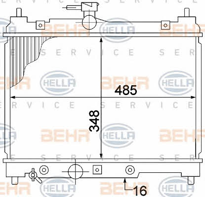 Behr-Hella 8MK 376 773-461 Radiator, engine cooling 8MK376773461