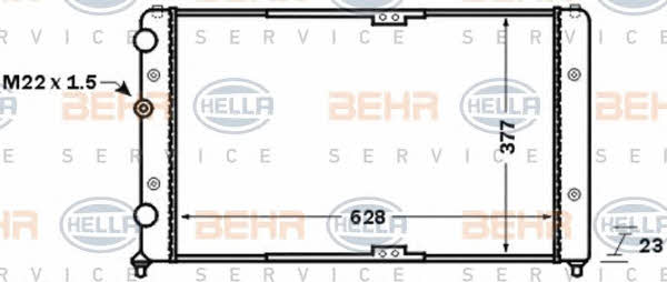 Behr-Hella 8MK 376 773-791 Radiator, engine cooling 8MK376773791