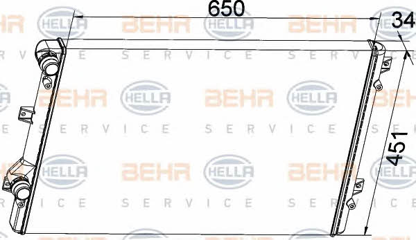Behr-Hella 8MK 376 774-034 Radiator, engine cooling 8MK376774034