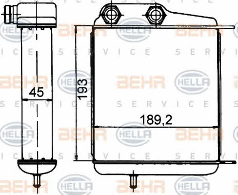 Behr-Hella 8MO 376 765-381 Oil cooler 8MO376765381