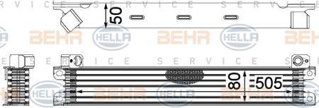 Behr-Hella 8MO 376 783-781 Oil cooler 8MO376783781