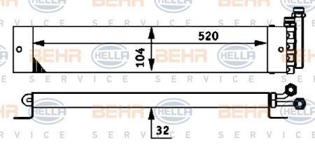 Behr-Hella 8MO 376 725-341 Oil cooler 8MO376725341