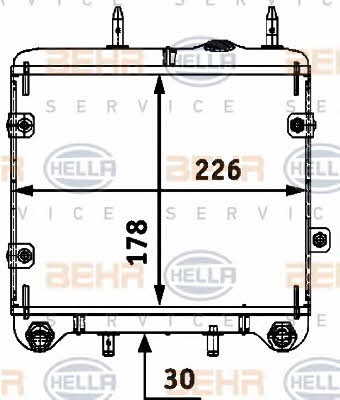 Oil cooler Behr-Hella 8MO 376 726-071