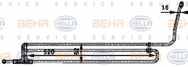 Behr-Hella 8MO 376 726-201 Oil cooler 8MO376726201