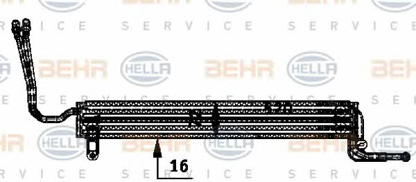 Behr-Hella 8MO 376 726-361 Oil cooler 8MO376726361