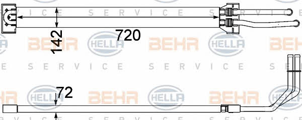 Behr-Hella 8MO 376 756-371 Oil cooler 8MO376756371