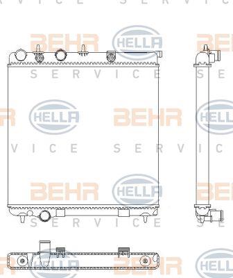 Behr-Hella 8MK 376 901-071 Radiator, engine cooling 8MK376901071