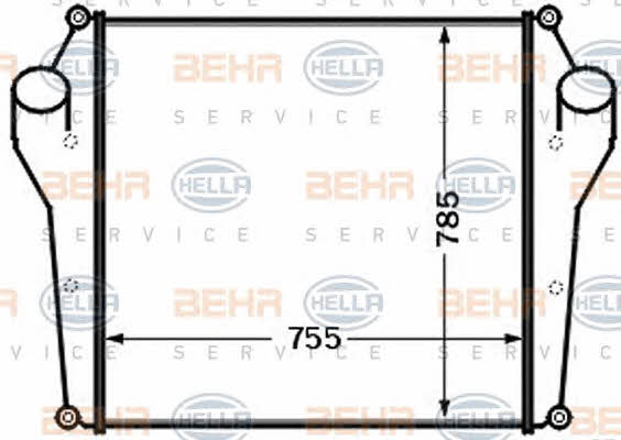 Behr-Hella 8ML 376 727-591 Intercooler, charger 8ML376727591