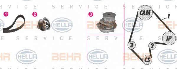 Behr-Hella 8MP 376 805-891 Water pump 8MP376805891