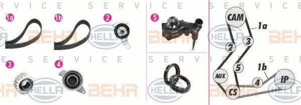 Behr-Hella 8MP 376 806-861 Water pump 8MP376806861
