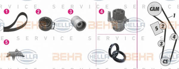  8MP 376 809-851 TIMING BELT KIT WITH WATER PUMP 8MP376809851