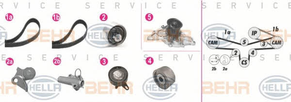  8MP 376 809-881 TIMING BELT KIT WITH WATER PUMP 8MP376809881