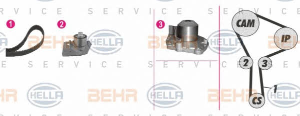 Behr-Hella 8MP 376 810-871 Water pump 8MP376810871