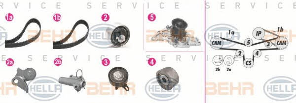  8MP 376 810-891 TIMING BELT KIT WITH WATER PUMP 8MP376810891