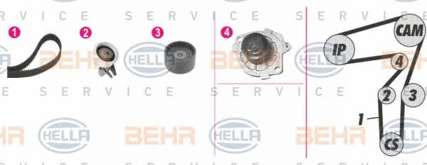 Behr-Hella 8MP 376 812-811 Water pump 8MP376812811