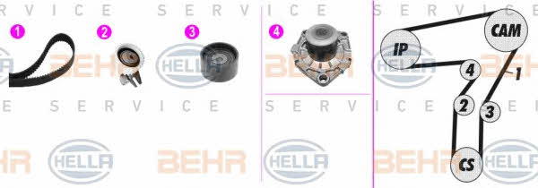 Behr-Hella 8MP 376 812-821 Water pump 8MP376812821
