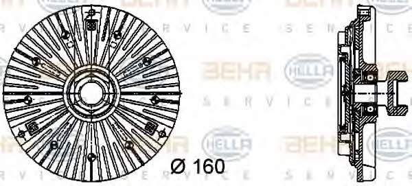Behr-Hella 8MV 376 732-441 Viscous coupling assembly 8MV376732441