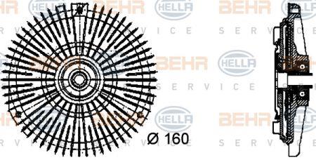 Behr-Hella 8MV 376 732-451 Viscous coupling assembly 8MV376732451