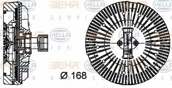 Behr-Hella 8MV 376 734-381 Viscous coupling assembly 8MV376734381