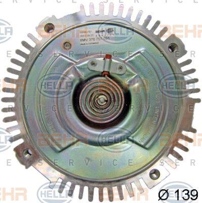 Behr-Hella 8MV 376 757-591 Viscous coupling assembly 8MV376757591