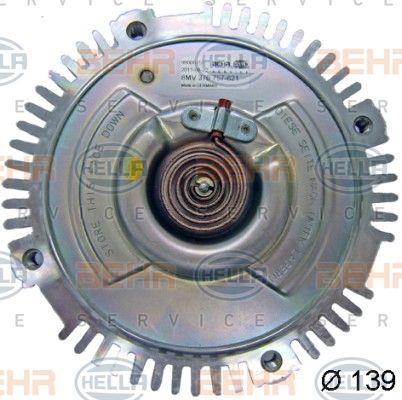 Behr-Hella 8MV 376 757-621 Viscous coupling assembly 8MV376757621