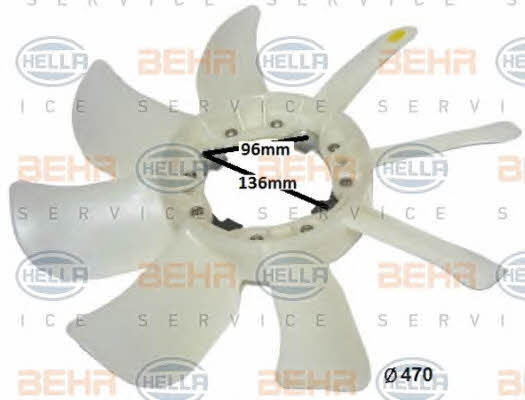 Behr-Hella 8MV 376 791-451 Viscous coupling assembly 8MV376791451