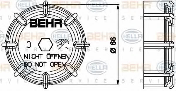 Behr-Hella 8MY 376 737-031 Radiator caps 8MY376737031