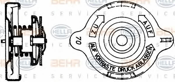 Behr-Hella 8MY 376 742-121 Radiator cover 8MY376742121