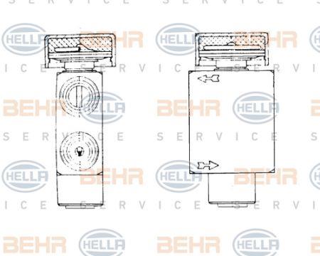 Behr-Hella 8UW 351 234-031 Air conditioner expansion valve 8UW351234031