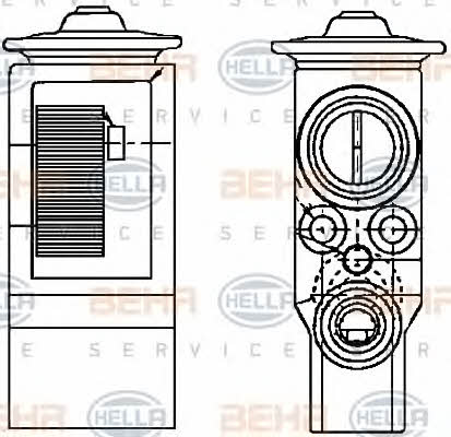 Behr-Hella 8UW 351 234-111 Air conditioner expansion valve 8UW351234111