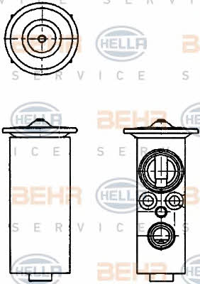 Behr-Hella 8UW 351 234-141 Air conditioner expansion valve 8UW351234141