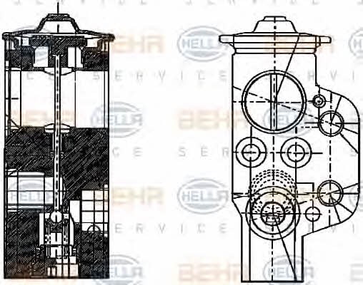 Behr-Hella 8UW 351 234-161 Air conditioner expansion valve 8UW351234161