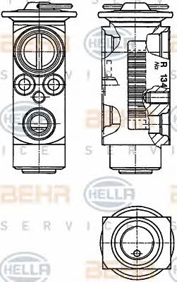 Air conditioner expansion valve Behr-Hella 8UW 351 234-181