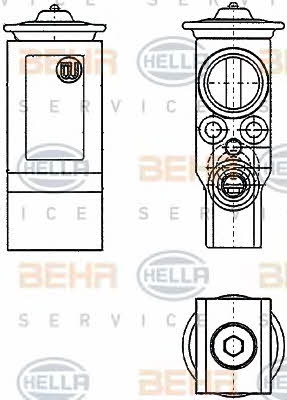 Behr-Hella 8UW 351 234-221 Air conditioner expansion valve 8UW351234221