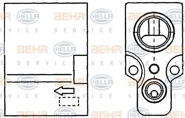 Behr-Hella 8UW 351 234-241 Air conditioner expansion valve 8UW351234241