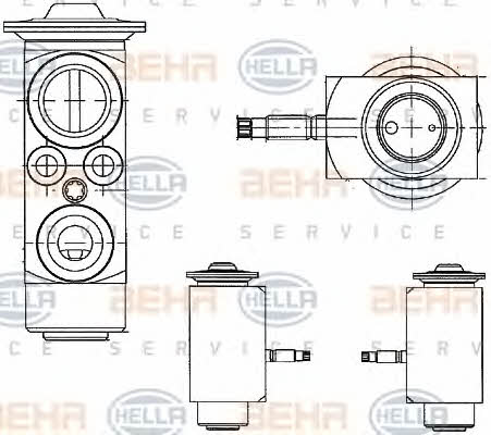 Behr-Hella 8UW 351 234-411 Air conditioner expansion valve 8UW351234411