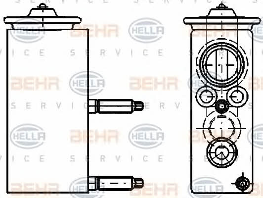 Behr-Hella 8UW 351 234-421 Air conditioner expansion valve 8UW351234421