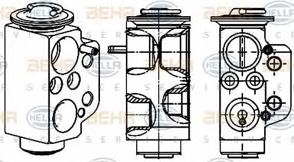 Behr-Hella 8UW 351 234-471 Air conditioner expansion valve 8UW351234471