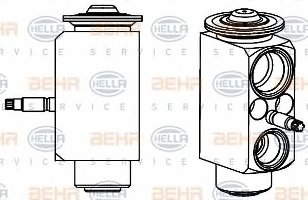Behr-Hella 8UW 351 234-551 Air conditioner expansion valve 8UW351234551