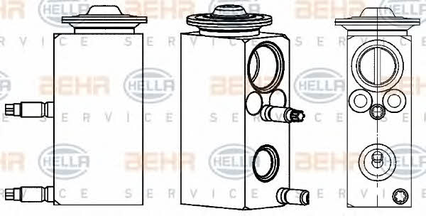 Behr-Hella 8UW 351 234-581 Air conditioner expansion valve 8UW351234581
