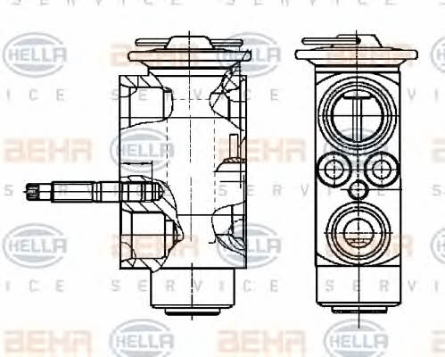 Behr-Hella 8UW 351 239-271 Air conditioner expansion valve 8UW351239271