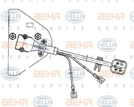 Behr-Hella 5HL 351 321-051 Heater control unit 5HL351321051