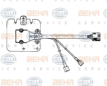 Behr-Hella 5HL 351 321-091 Heater control unit 5HL351321091